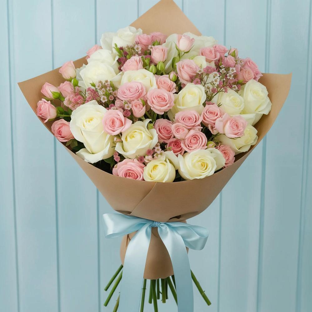 Букет цветов из: Розы в Туме