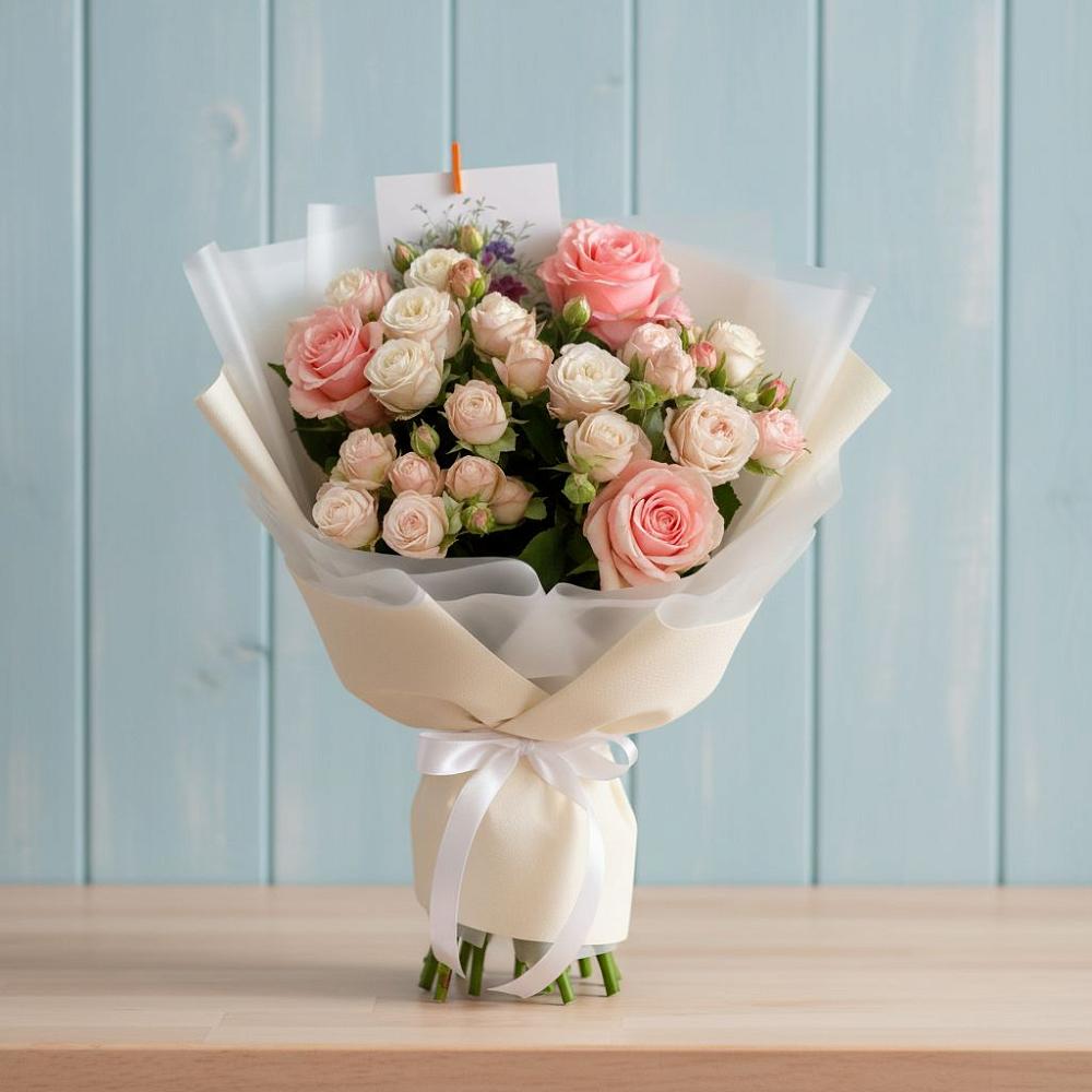 Букет цветов из: Розы в Туме