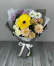 Букет цветов из:  Розы, Герберы и Хризантемы в Туме