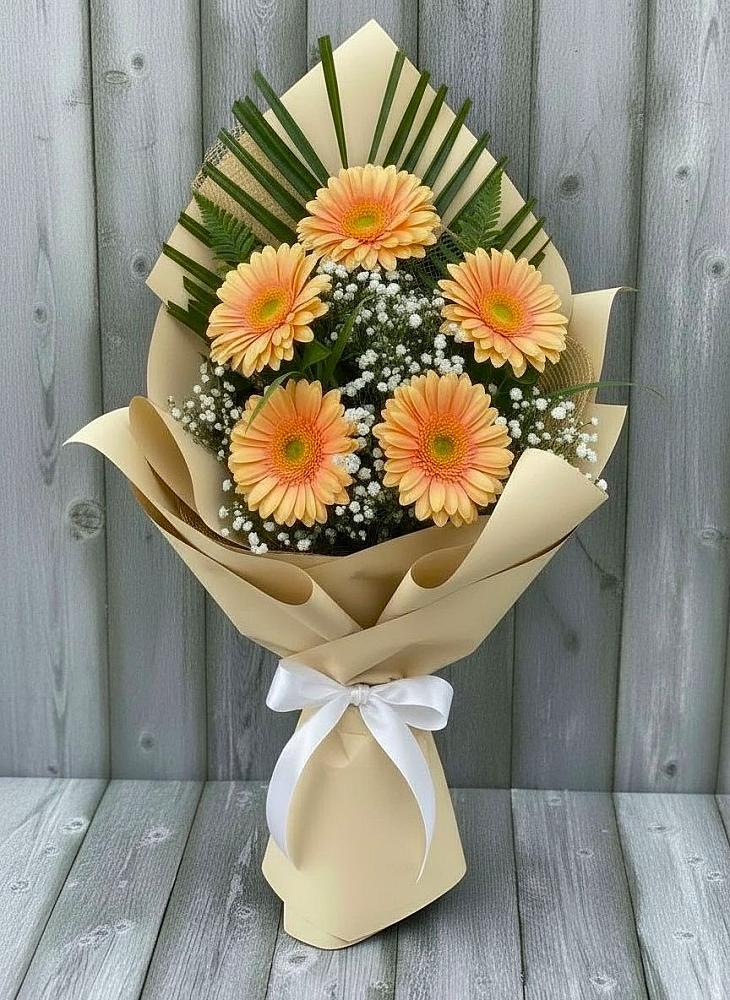 Букет цветов из: Герберы в Туме