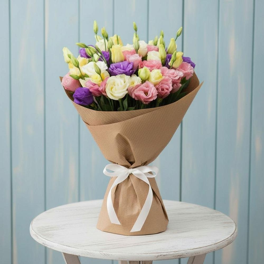 Букет цветов из: Лизиантусы в Туме