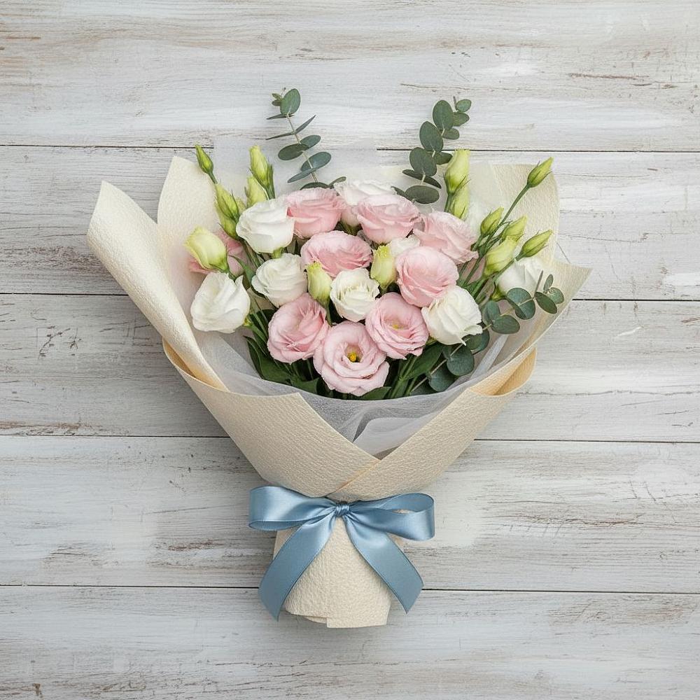 Букет цветов из: Лизиантусы в Туме